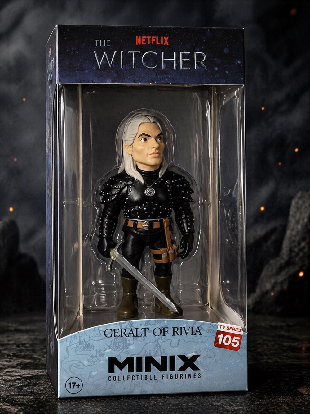 MINIX Witcher Geralt of Rivia Figure #105 Netflix Collectible NIB